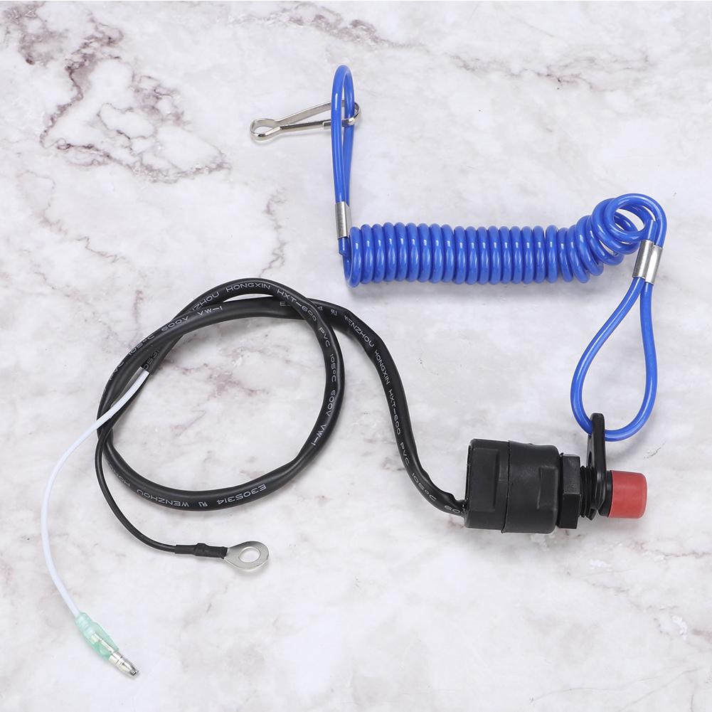 Universal Outboard Engine Ignition Emergency Kill Stop Switch Safety Tether Lanyard