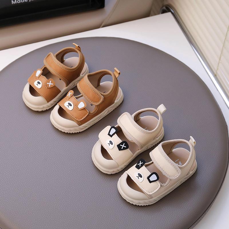 Baby Beach Shoes Soft Anti-Slip Lightweight Comfortable First Walkers for Toddlers 2025 Summer New Boys Girls Sandals Cute Bears