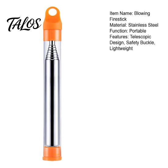 Outdoor Ignition Lighting Kit Stainless Steel Telescopic Firestick Blower Lightweight Grill Set Rod Camping Essential Safe Compact Tool