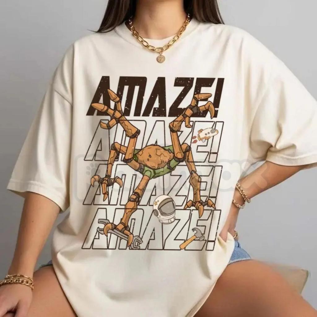 Project Hail Mary Rocky Amaze Graphic 100cotton Unisex Shirt Andy Weir 2026 Summer New Fashion Y2k Short Sleeve Movie Tshirt