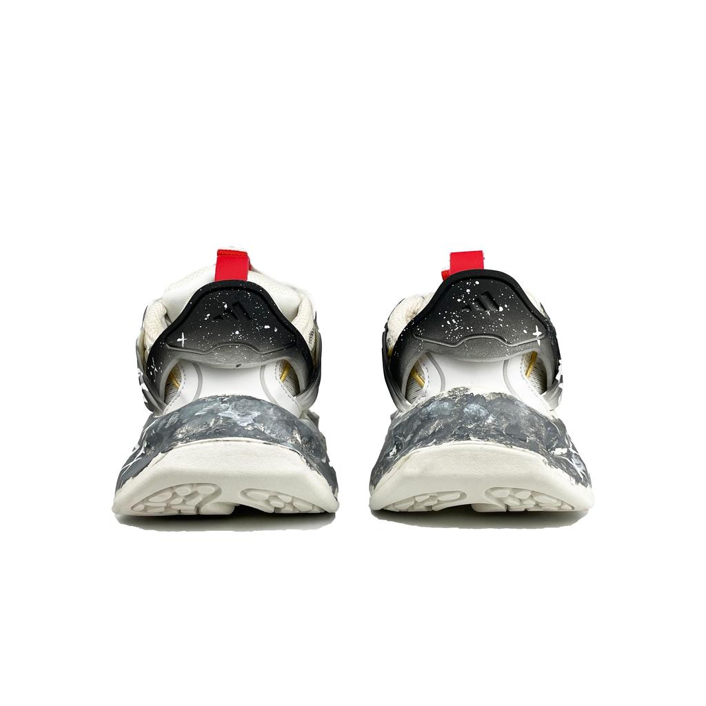 adidas XLG RUNNER DELUXE Abrasion Resistant Low Top Casual Running Shoes Unisex Black White JQ2973(Team1090-)