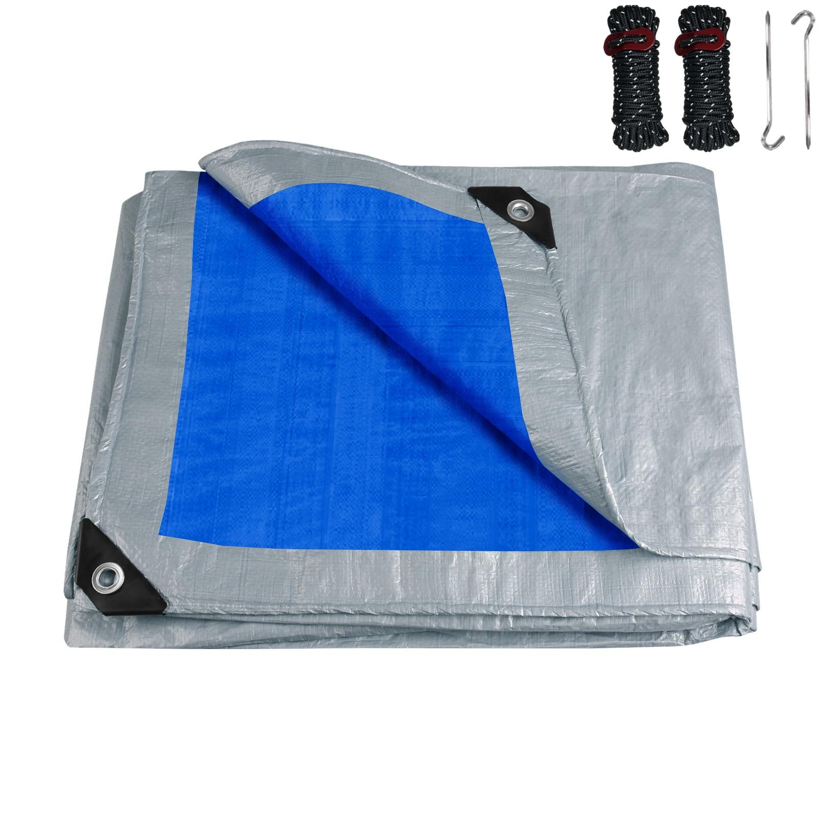 

Heavy Duty Tarp Cover Extra Thick Tarps Waterproof Tear Rip Proof UV Resistant Tarpaulin with Reinforced Grommets Camping Awning 2*3M