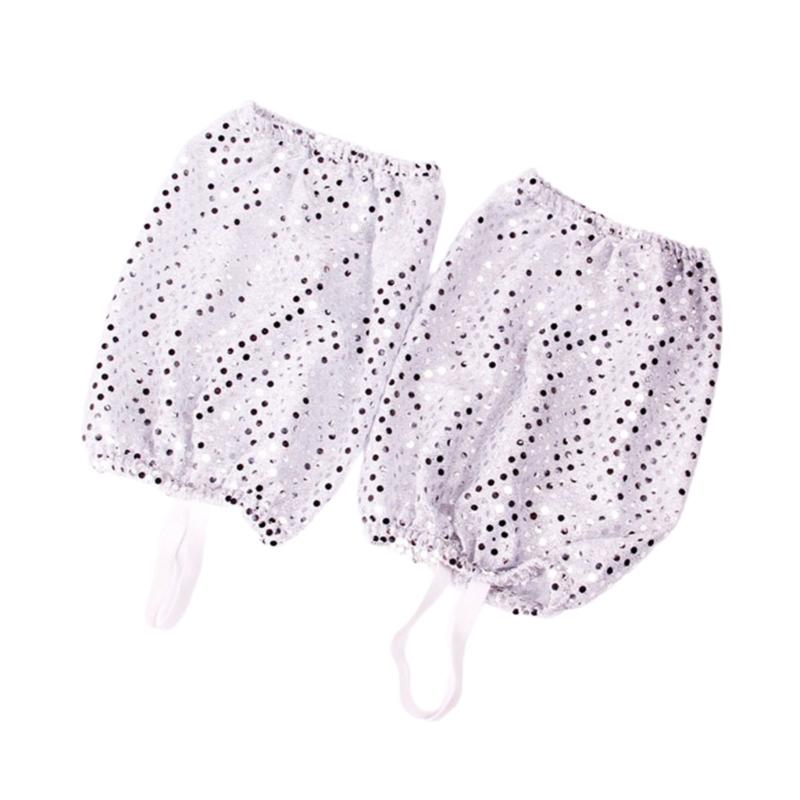

Sequins Leg Warmers Sparkle Leg Sleeves 80 Dance Party Knee High Leg Socks for Women Girls Harajuku Leg Cover Gifts 1 срібний