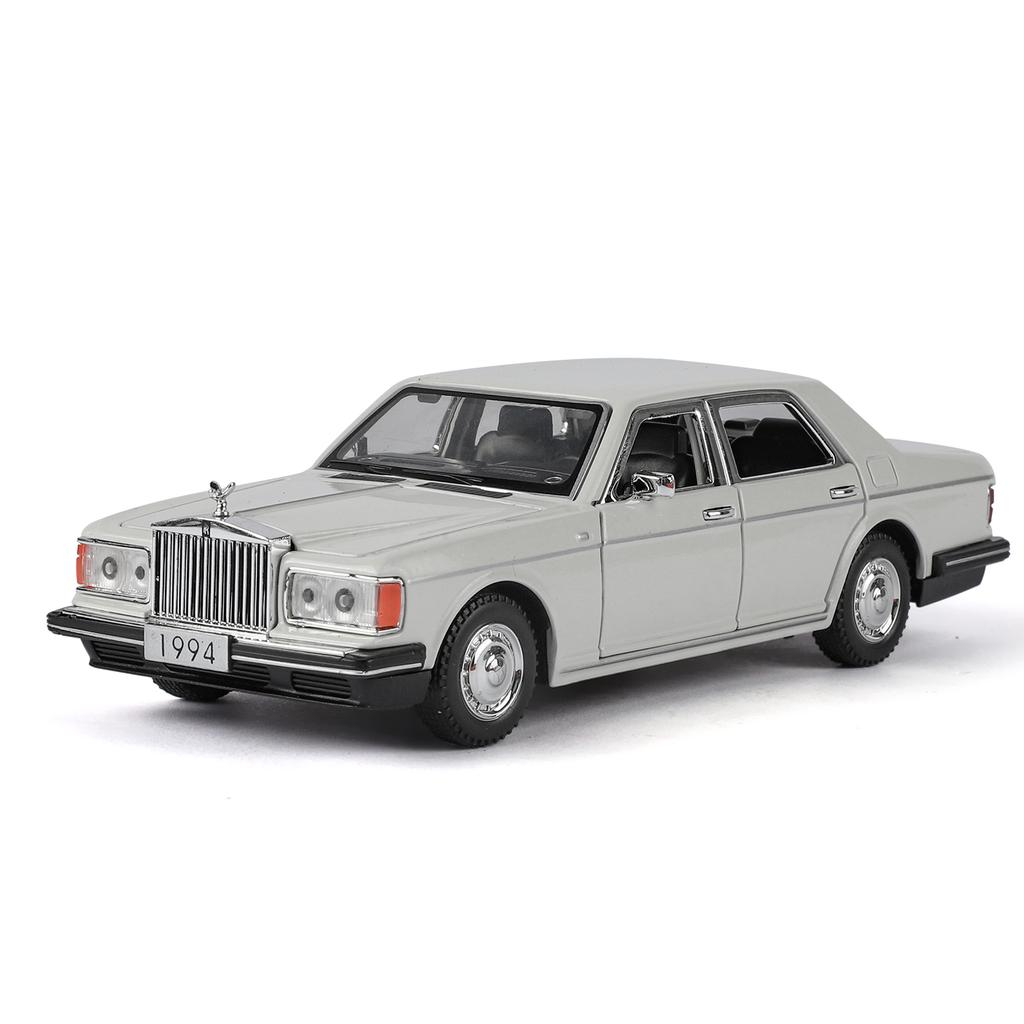 1:32 Simulation Rolls Royce Silver Spike Alloy Car Model Pendant, Doors and Engine Lid, Trunk Can Open, Sound and Light