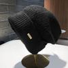 Big Head Circumference Knitted Wool Hat Winter Hat Women's Ear Protection Warm Headgear Fashion Versatile Stacking Hat