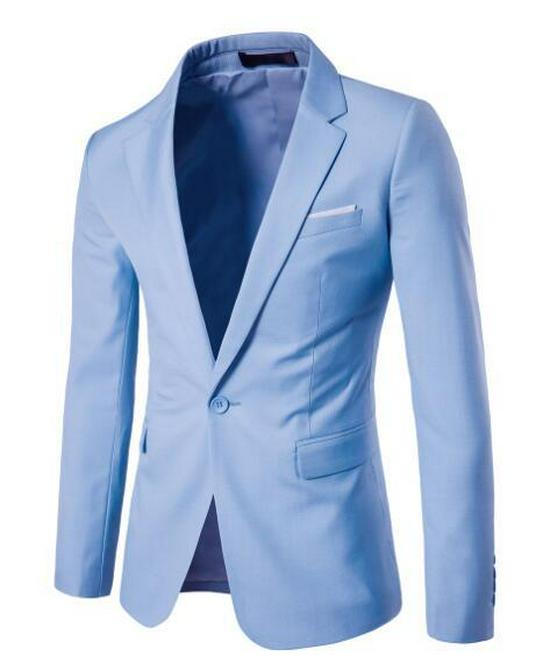 European Size Men's Slim Fit Blazer - Thickened Casual Suit, Korean Style