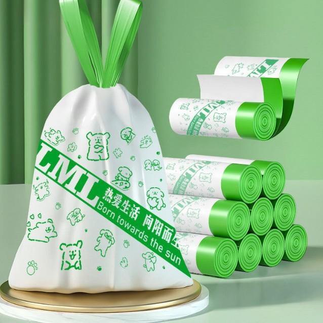 Extra silné velké pytle na odpadky se stahovací šňůrkou odpuzující komáry pro použití na kolejích a v domácnosti