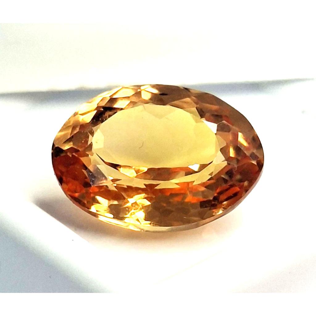 Certified Natural Citrine Orangish Brown Oval Cut 8-10 Ct Stunning Gemstone
