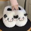 Neue kreative lustige niedliche Cartoon flauschige Hausschuhe Winter Indoor Haushalt Samt warm rutschfest Baumwollhausschuhe