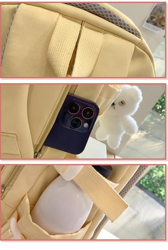 ZESU Korean Backpack, Large Capacity, for High School Students, Women, and Girls, Perfect for Commuting, Elementary School, and Casual Use, Perfect