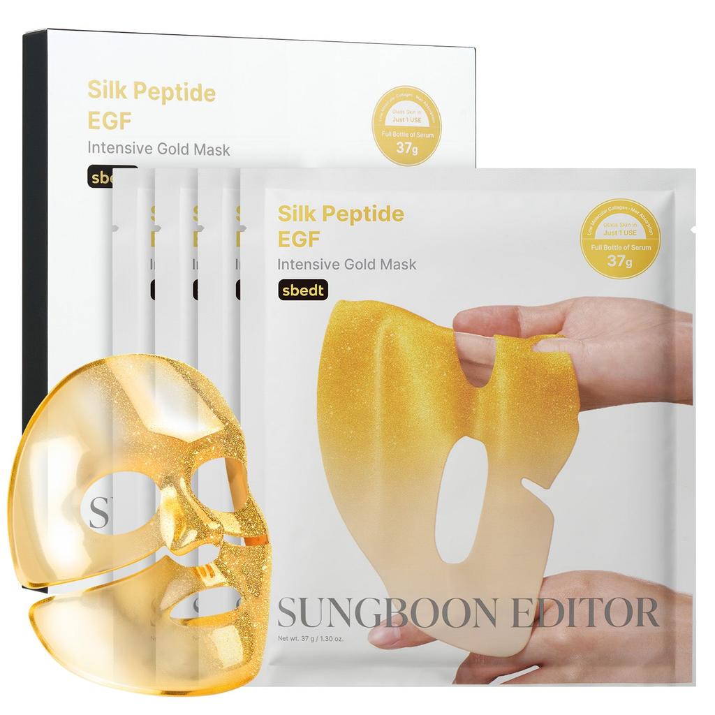 SUNGBOON EDITOR Silk Peptide EGF Intensive Gold Mask 4 Sheets