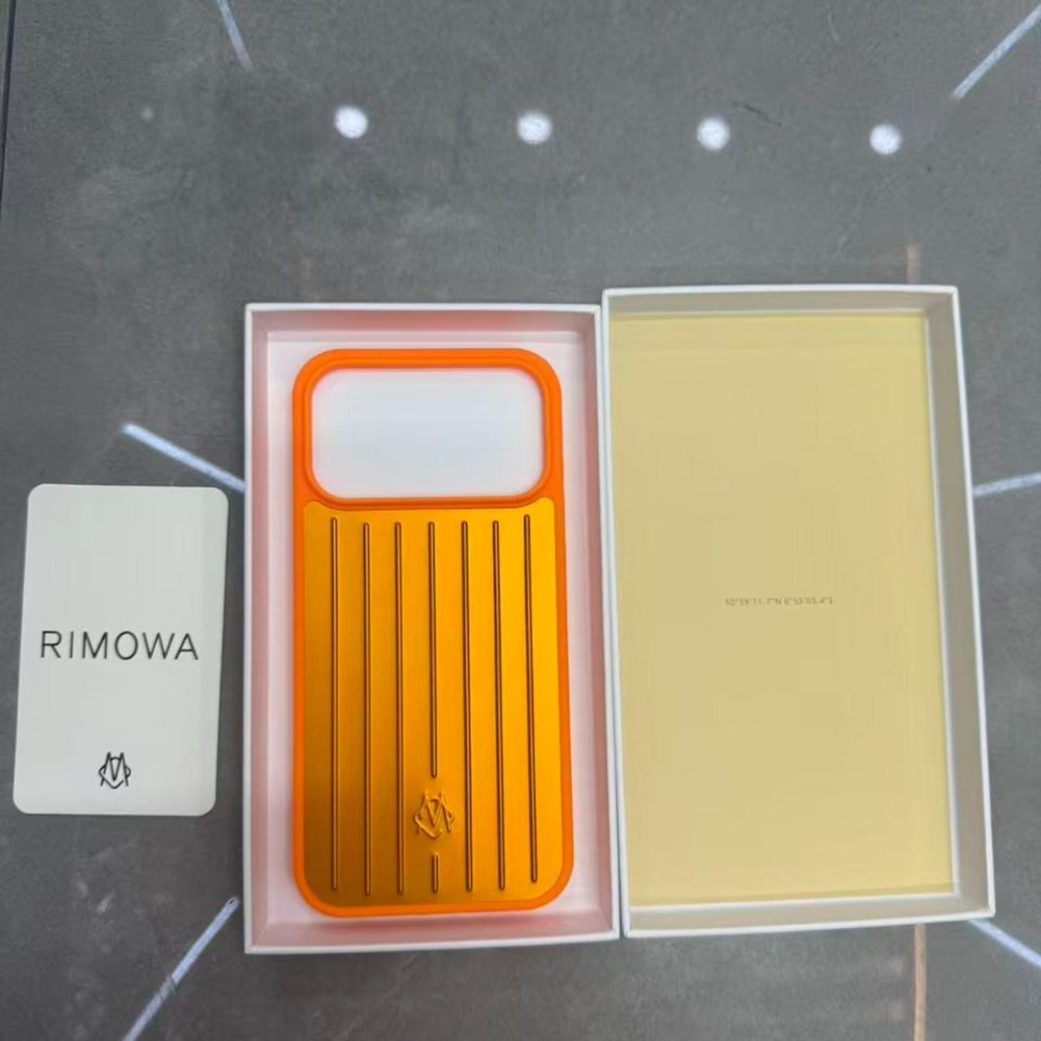 Custodia Elegante Avanzata Minimalista 3D in Lega di Alluminio a Strisce Ondulate per IPhone 17 Pro Max 16 15 14 13 Protezione Posteriore Robusta Busines Sle Copertura Valigia iPhone 14 Pro arancione