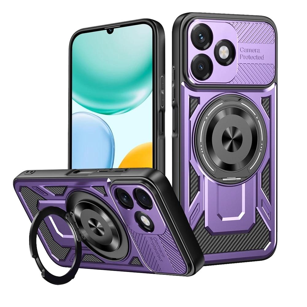 

Magnetic Ring Armor Shockproof Phone Case For Honor X5C Plus Honor X5C X5C 4G For Honor Play 10A Magsafe Wireless Charging Cover Honor Play10A