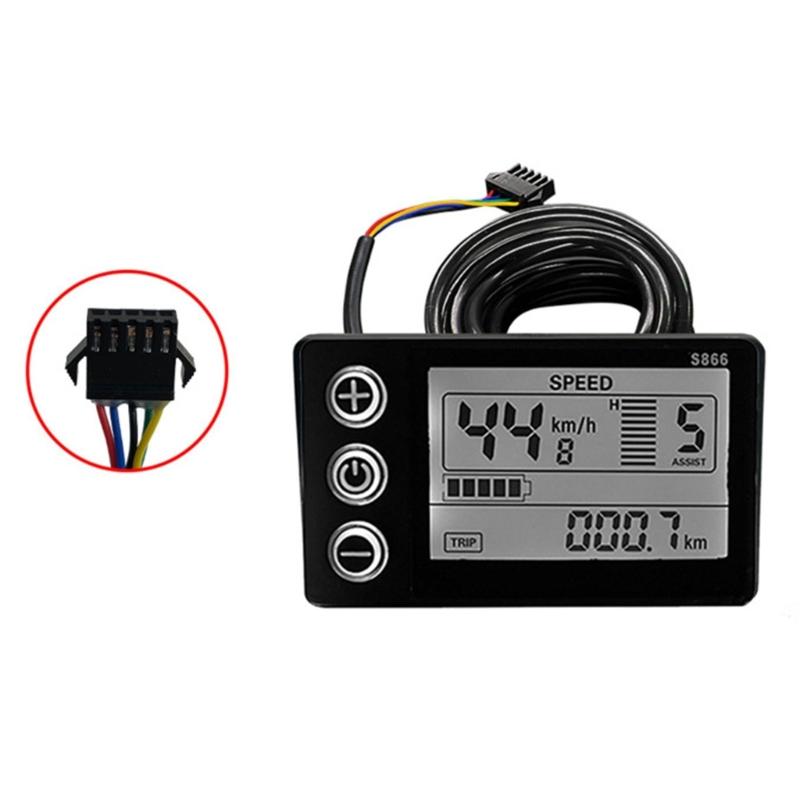 Electric Bike LCD Display Meter Waterproof Electric Scooters Panel Screen for Mountain Electric Bike Part