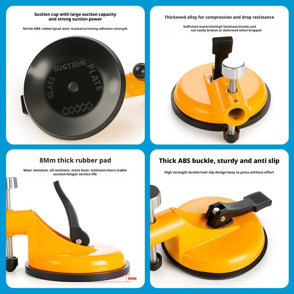 Heavy DutyFloor Fixer Tool Laminate Iron Fixer Vacuum Tile Flooring Slat Grabber for Baseboard Paver Construction Tile Carpentry