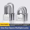 1 Pcs High Security Stainless Steel Keyed Alike Padlocks Cut Resistant Shackle For Gates Lockers Warehouse