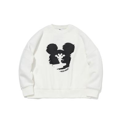 X Disney Kung Fu Mickey Hoodie Women Sweatshirt Cream AWDQB88-1