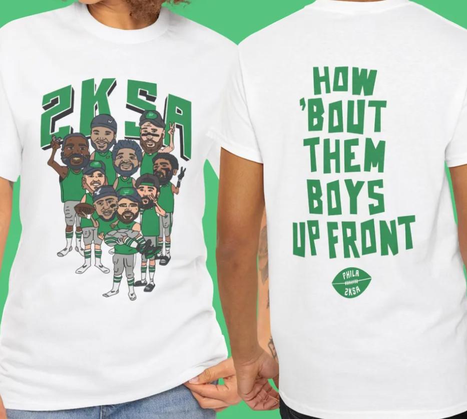 Футболка Saquon Barkley Eagles Двусторонняя, Как насчет этих парней UTshirt Унисекс Футболка XL