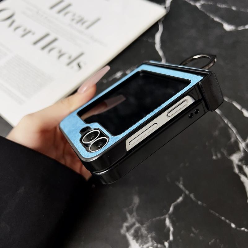 Fashion Ring Holder Bracket Magsafe Case for Samsung Galaxy Z Flip 6 5 4 3 Flip6 Magnetic Wireless Charge Stand Shockproof Cover
