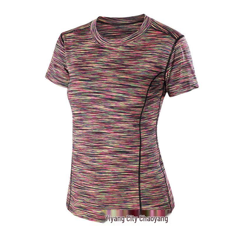 Women's Quick-Dry Slim Fit Korean Style Yoga T-Shirt: Casual, Professional, Fitness & Running Short Sleeve