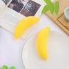 2Pcs Stress Relief Simulation Banana Toy Anti-Anxiety Color Changing Banana Squeeze Toy Slow Rising Fruit Fidget Sensory Toy Office Worker Gift