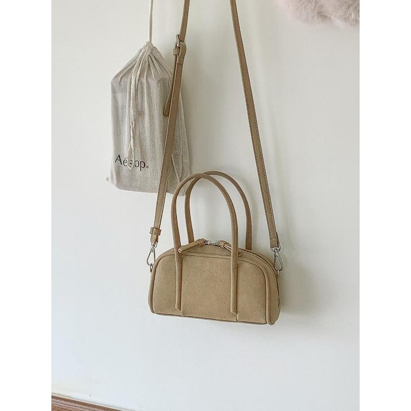 Autumn and winter suede bag women's fashion retro portable small bag new shoulder messenger bag women
