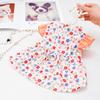 Dog Clothes Summer Floral Dog Dress Puppy Vest Luxury Dog Skirt Cotton Cat Dress Chihuahua Bichon Cat Dog Clothing Pet Apparel
