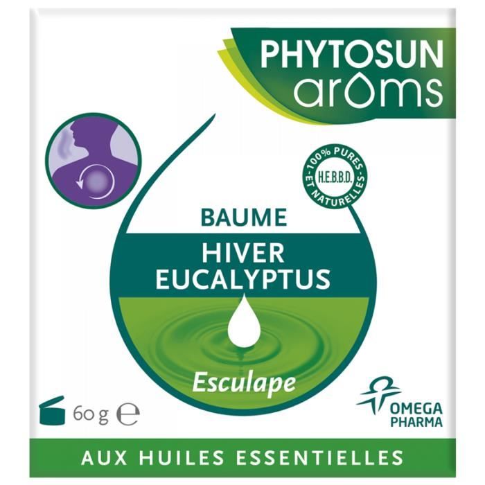 Respiration-Phytosun Arôms Baume Hiver Eucalyptus Aux Huiles Essentielles - 60 G