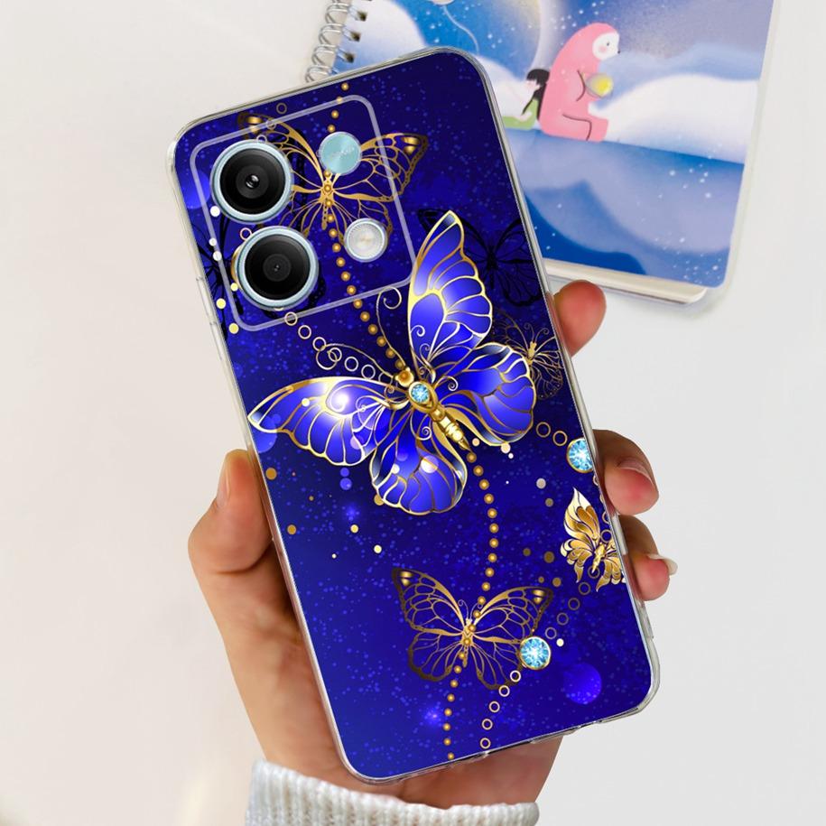 For Xiaomi Redmi Note 13 2024 Case Fashion Flower Soft Phone Case For Xiaomi Redmi Note 13 5G Soft Fundas Bumper Note13 4G Coque