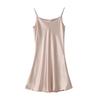 2024 Ice Silk Camisole Pajamas with Chest Pad - Women's Cool Summer Nightdress