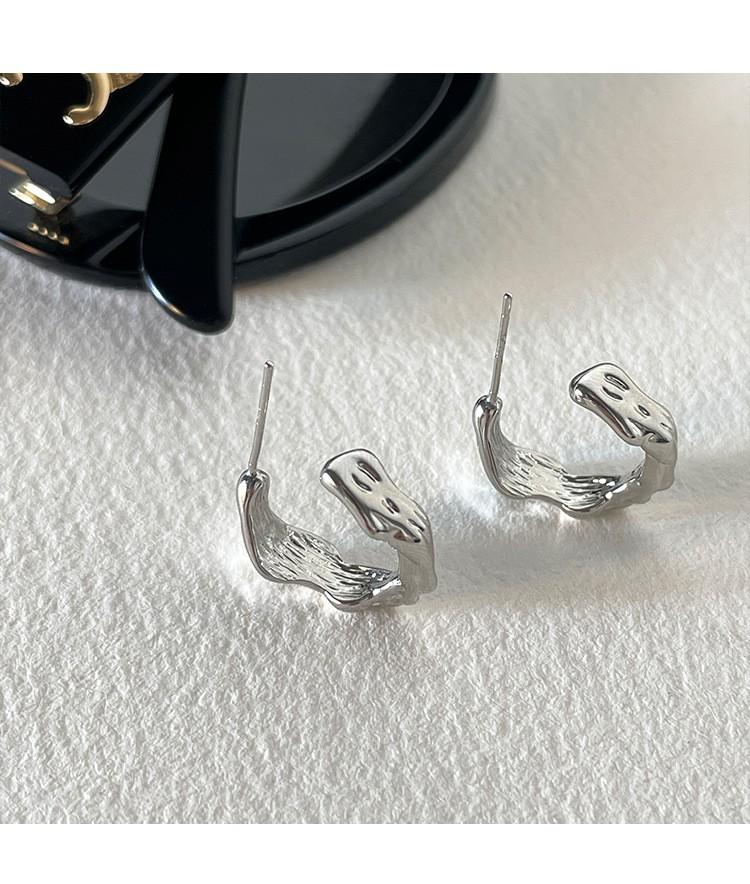 Korean Style Geometric Circle Earrings: Elegant, Versatile Ear Jewelry for Women and Students