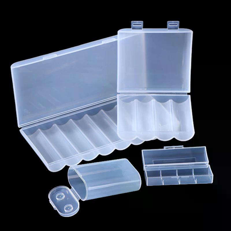 1/3PCS 1 Section/2 Section/4 Section/8 Section 21700 Battery Anti Fall Protection Box 21700 Battery PP Plastic Storage