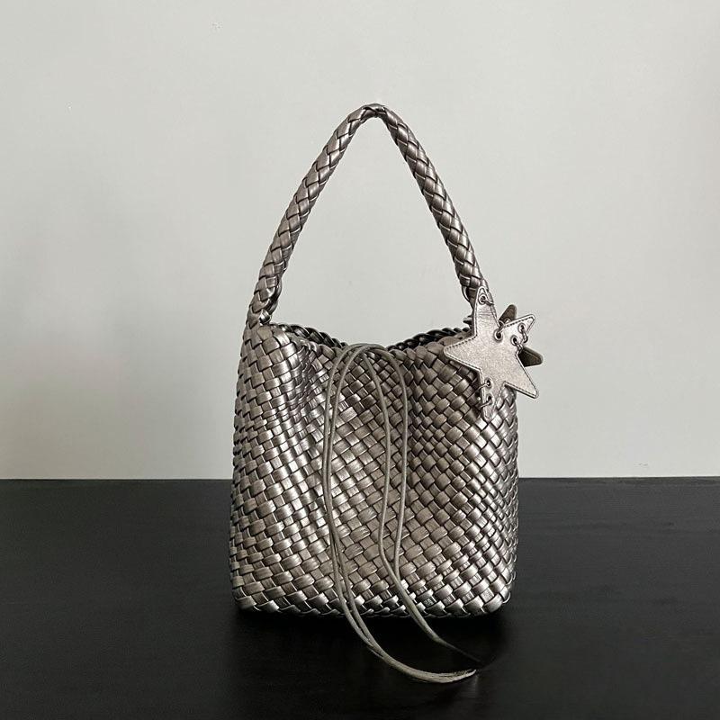 Gun Gun Kleine Handgewebte Tasche Mode Hochwertige Handtasche Eine Schulter Kleine Tragetasche Damentasche