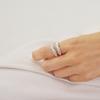 LAYERMOOD [PEARL&DRAPE] Silver925 Foil Ring