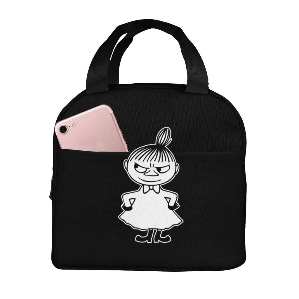 Moomin Little My Lunch Compact Lunch Bag with Stylish Portable Thermal Lunch Cooling Soft Cooler Lunch Thickness 13cm x Width 22cm x Height 20cm Bag,