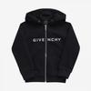 Givenchy H15352 09b Archetype Logo Print Kids Zip Up Hoodie