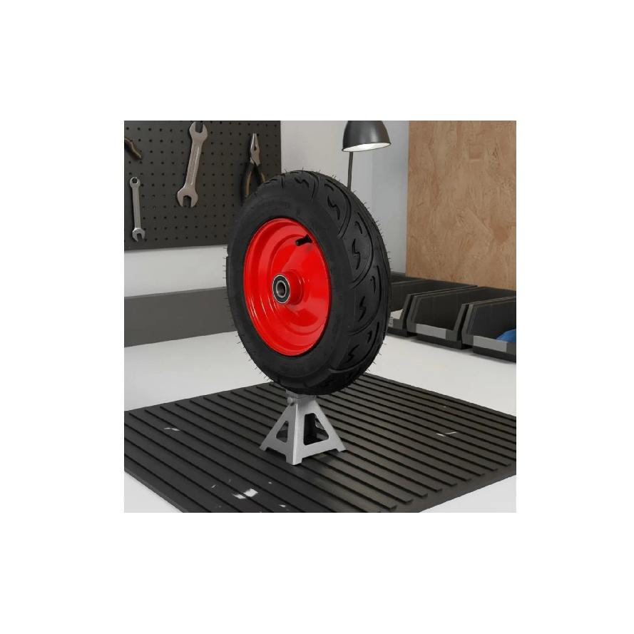 Utility Cart Replacement Wheel Wear Resistant Air-Filled Tire Hardware Accessory Shock Absorbing