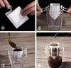 YFFSFDC Kaffe Hengende Øre Drypp Bærbar Dryppkaffe DIY Kaffefilter Pakke med 100 Filtre, Poser, Papir, Reise, Kontor, Verktøy,