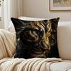 B-Black Gold Eagle Lion Animal Cushion Cover Pillowcase Anti-Dustmite Living Room Sofa Decor Cushion Room