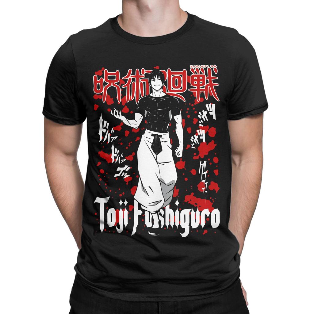 Summer Toji Fushiguro JJK Anime Fashion TShirts  Cotton Tee Shirt for Man Y2K Funny Print Short Sleeve Clothing