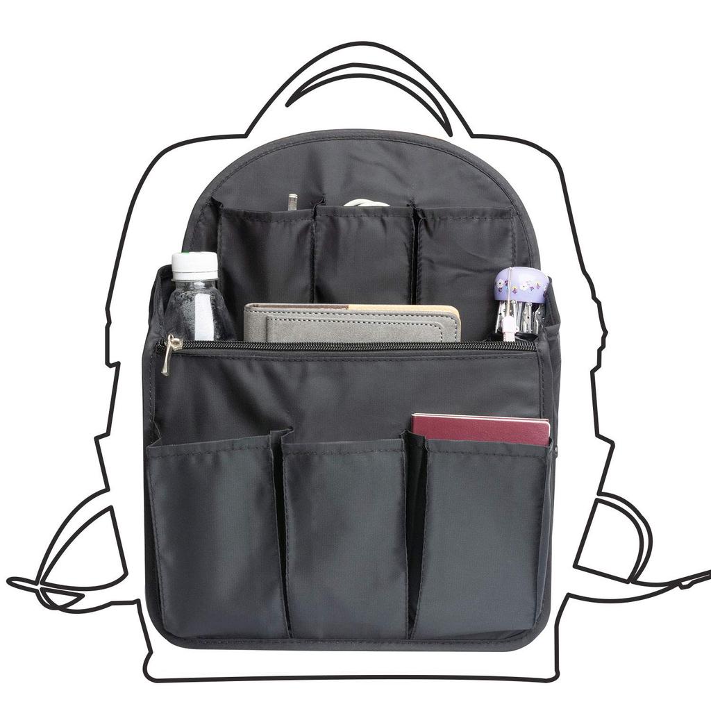 Yisiga Inner Bag, Lightweight Waterproof Storage Bag, Bag-in-Bag, Large Capacity, Sorting, Daypack, Flamingo Backpack Bag, 35cm X 27cm X 14cm (L,