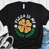 Pizza Is My Lucky Charm Shirt, St Patrick's Day T-Shirt, Pizza Shamrock Graphic Top, Foodie Gift, Funny Unisex Tee