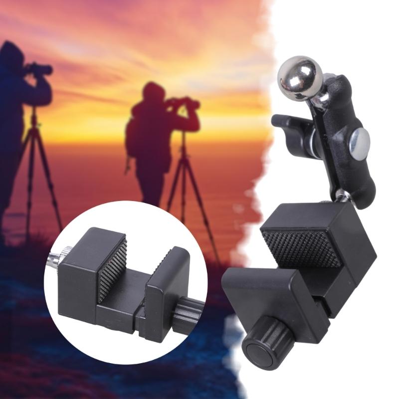 Double 1/4 Inch Screw Mount Clamp Bracket Suitable for Camera Tripods Phone Holders Navigation Mounts 48mm Thick Support