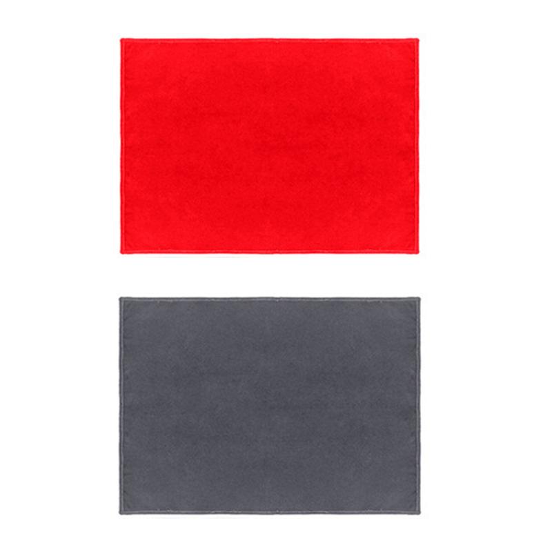 1Pc Gray Car Cleaning Double-Sided Velvet Towel Suede Car Towel,30*40cm Double-Sided Velvet Towel,Car Cleaning Tool Accessories