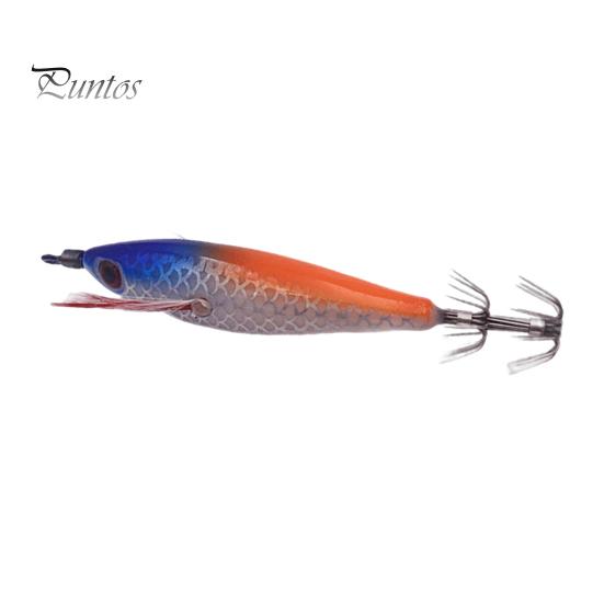 Shrimp Bait 5g/8cm Wood Luminous Realistic Fish Eye Sharp Hook Vivid Bright Color Fishing Universal Squid Jigging Artificial Wobblers for Sea