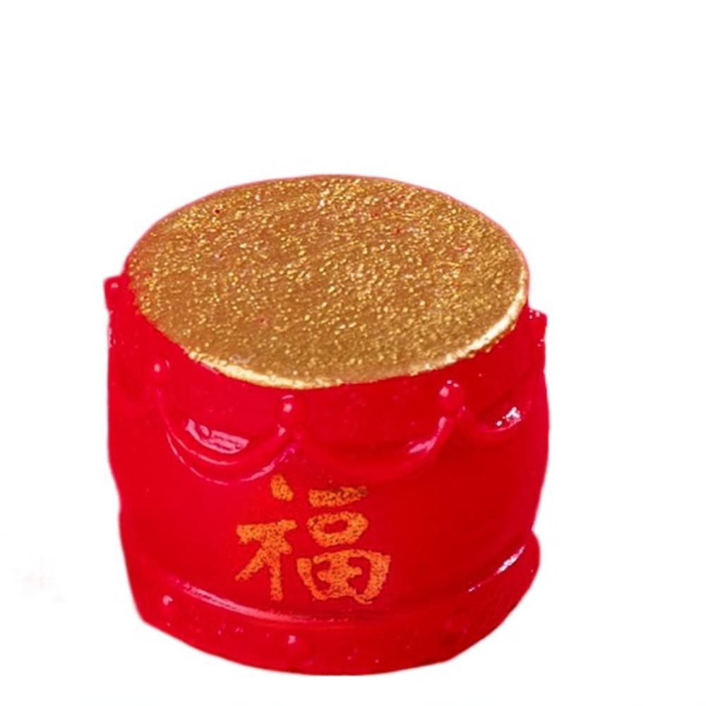 Mini New Year Statue Chinese Style Desktop Decor Cartoon Landscape Ornaments  Desktop