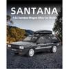 1/32 Volkswagen Santana Alloy Model Car, Cool Sound and Light, Strong Return, Exquisite Desktop Ornaments, Christmas Gifts