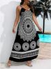 Bohemian Plus Size Floral Spaghetti Strap Beach Dress for Women
