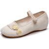 Chinese Knot Women Cotton Fabric Embroidered Ballet Flats Retro Ladies Casual Traditional Old Beijing Shoes Solid Color