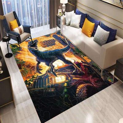 Covor Covor cu Imprimeu Lumea Dinozaurilor Jurassic Park pentru Dormitor Living Covor Amuzant de Desene Animate Covoraș de Podea